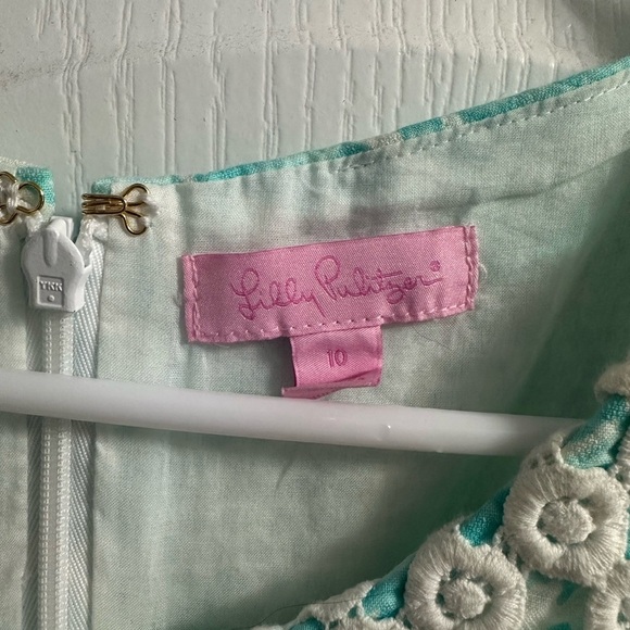 Lilly Pulitzer MacFarlane Shorely Blue Sea Cups Shift Dress - Picture 4 of 6